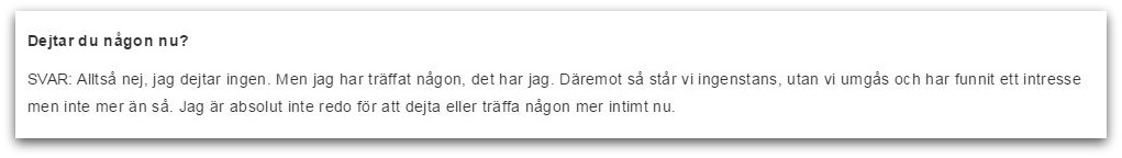 dejta kompisens ex ofta