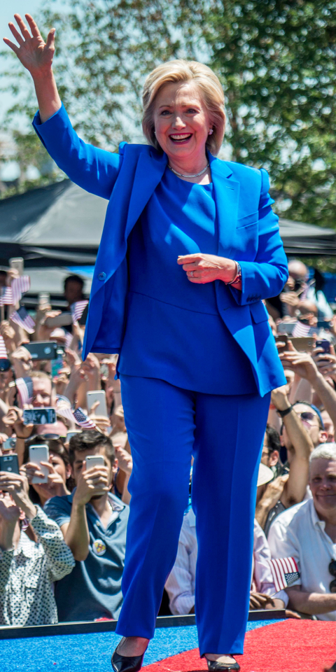 NEW YORK, NEW YORK - JUNE 13: Former Secretary of State Hillary Clinton launches her campaign officially at a rally at Four Freedoms Park on Roosevelt Island, New York City, Saturday, June 13, 2015. (Photo by Melina Mara/The Washington Post via Getty Images)