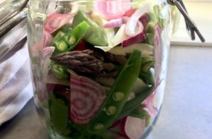 pickled spring vegetables