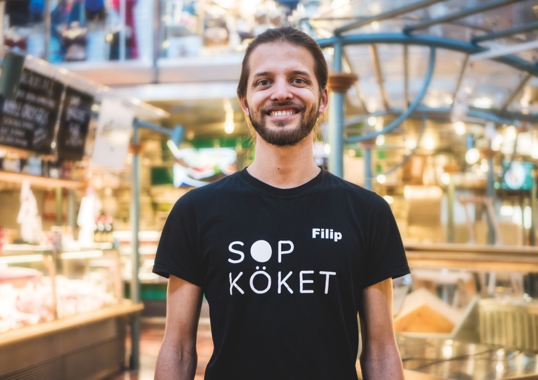 Filip Lundin driver Sopköket som snart öppnar pop up i Söderhallarna